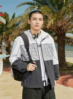 中国乔丹梭织风衣男2024秋冬防风运动休闲服外套上衣LFD23241973