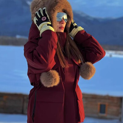 鹅绒防风水加厚户外工装羽绒服