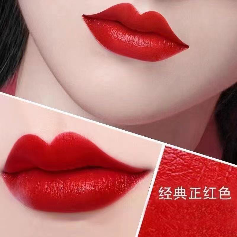 深红色口红不易掉色持久防水