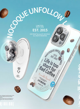 NOCOQUE咖啡豆电镀镭射适用于苹果iphone17pro手机壳16promax磁吸充电磁吸支架15magsafe