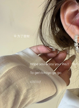 美到尖叫!c型高级感轻奢耳环女2026新款爆款韩国气质精致耳钉耳饰