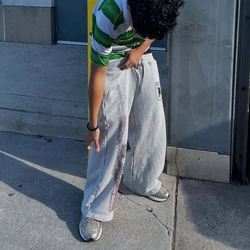 Y2K High-Waisted Printed Embroidered Street Guard Pants Spr