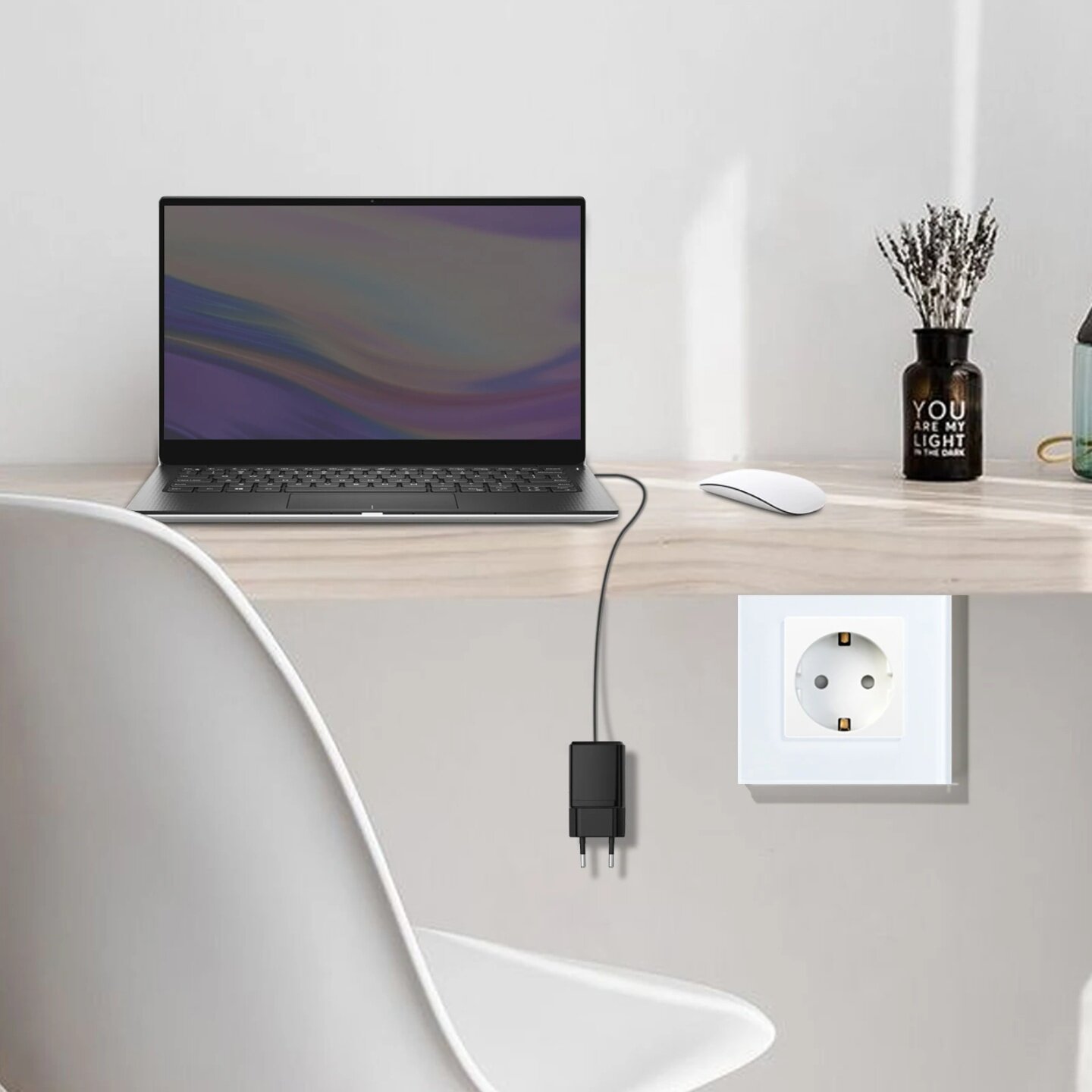 BSEED EU Standard Wall Electrical Sockets Type-C Outlets Wa