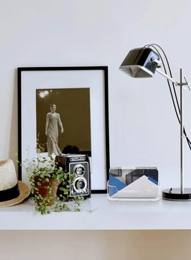 Transparent plastic business card holder, acrylic business