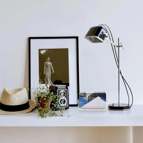 Transparent plastic business card holder, acrylic business