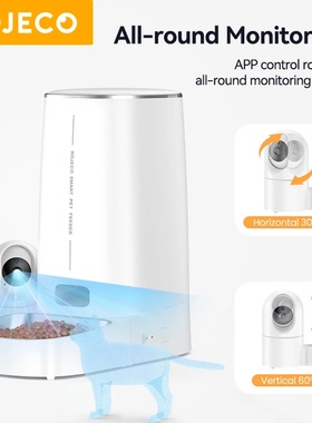 ROJECO 4L Automatic Cat Feeder With Camera Video Cat Food D