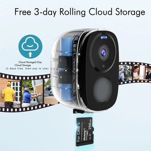 Security Cameras Wireless Outdoor 2K Battery Powered WiFi C