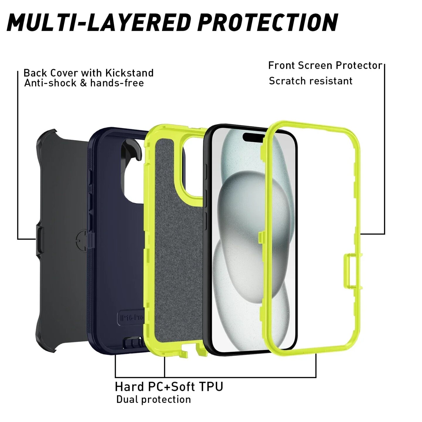 Otter Armor Box Shockproof Defender Phone Case for Iphone 1