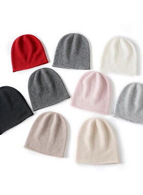 2024 Winter Unisex 100 Cashmere Hats Outdoor Casual Keep Wa