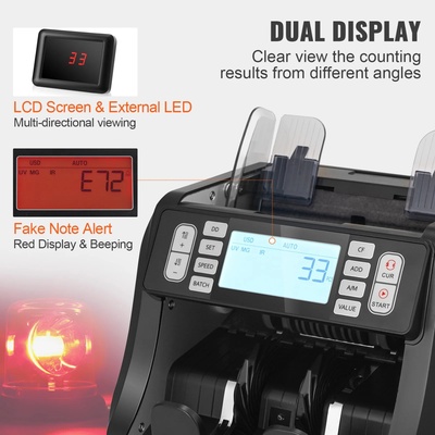 SucceBuy 1200 Pcs/Min Money Counter Business Cash Register