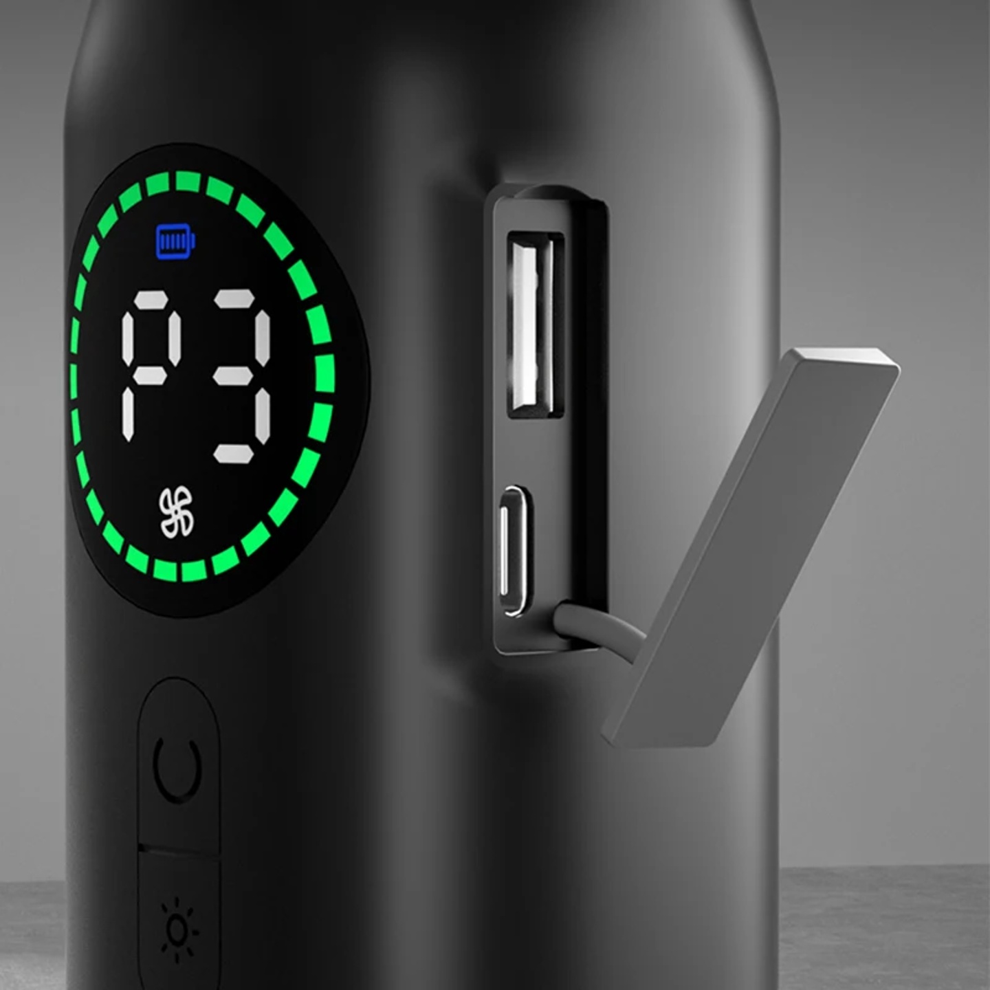 Portable 7500mAh Wireless Air Duster Dust Blowing Gun 2 in