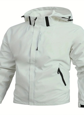 Men's Waterproof Rain Jacket Lightweight Outer Hooded Outdo