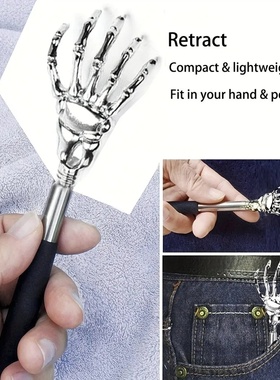 Portable Extendable Back Scratcher Stainless Steel Telescop