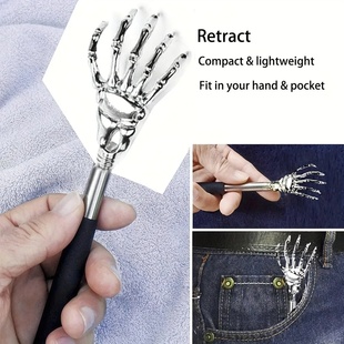 Portable Extendable Back Scratcher Stainless Steel Telescop