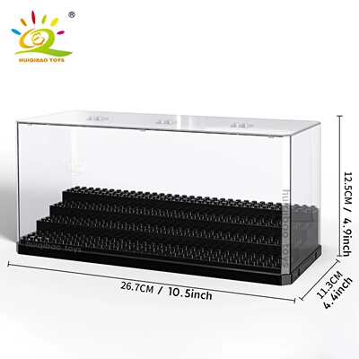 HUIQIBAO Dustproof Figures Display Case Box Show Case For M