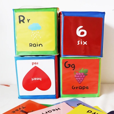 DIY Education Playing Game Dices Learning Cubes Pocket Clas