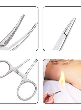 Hand Tool 12.5 16 18cm Hemostatic Forceps Pet Hair Clamp Fi