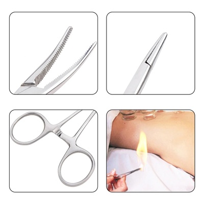 Hand Tool 12.5 16 18cm Hemostatic Forceps Pet Hair Clamp Fi
