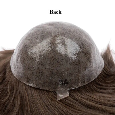 Male Hair Prosthesis 0.12-0.14mm Injection Skin Toupee Man