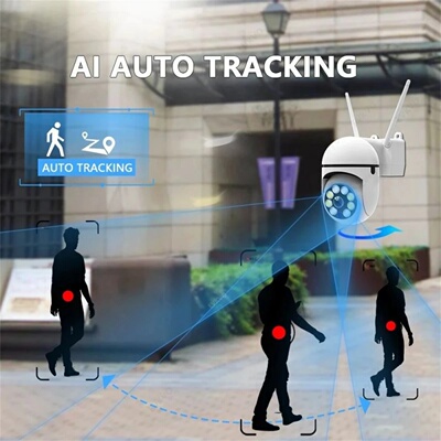 8MP Wireless IP Outdoor Security Surveillance Camera PTZ wi
