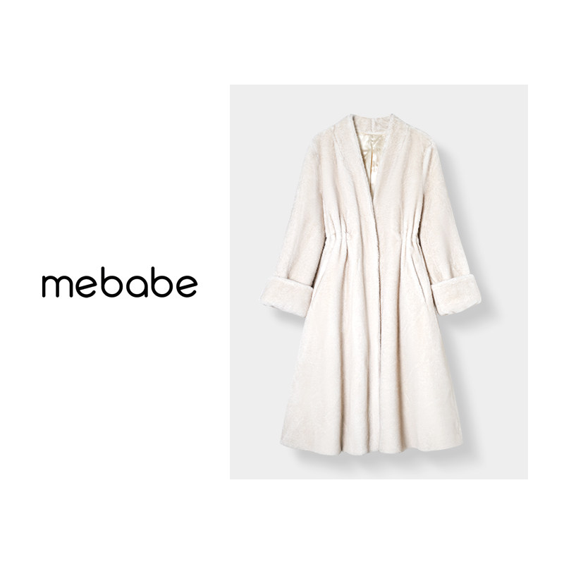 【孙小桔】高级感2024冬慵懒风气质长款毛毛大衣外套女23DK307