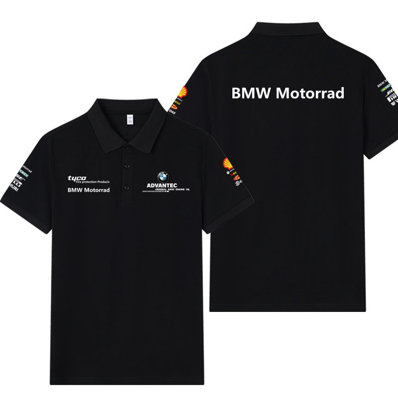 适用于BMW motorrad摩托车宝马短袖POLO衫T恤男motogp厂队骑行服