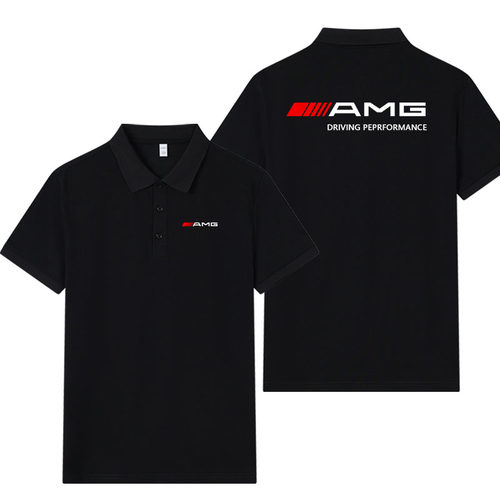 F1方程式赛车AMG梅赛德斯奔驰衣服polo衫短袖T恤男工作服汽车改装