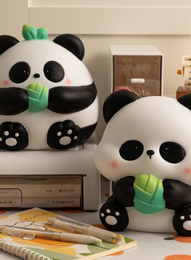 2025新款网红熊猫存钱罐可进可出大人儿童男女孩大号容量储蓄钱罐