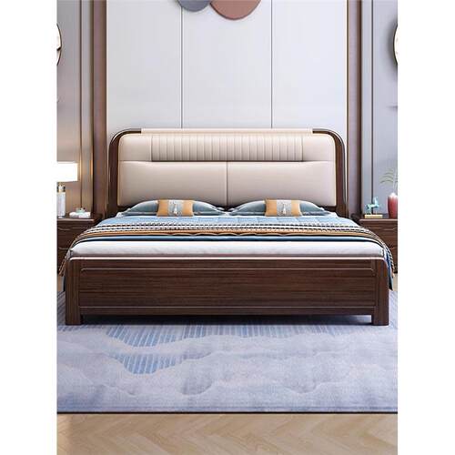 天坛家具紫金檀木实木床