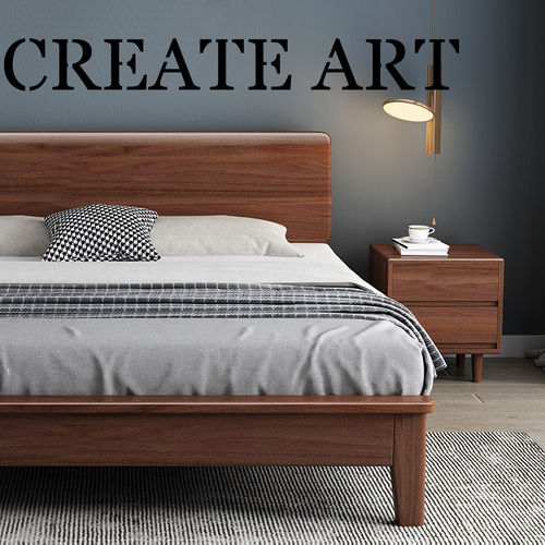 天坛家具北欧实木床现代