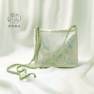 芬芳之品原创蕾丝刺绣小包新款甜美手编斜背迷你小清新女包
