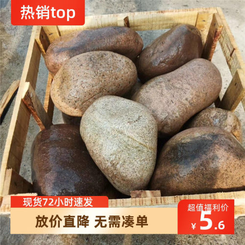 天然鹅卵石庭院造景大量批发