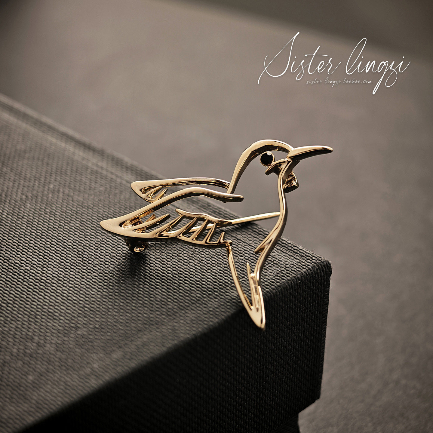 【为我停留】防走光胸针扣镂空小鸟领口小巧精致别针简约胸花配饰