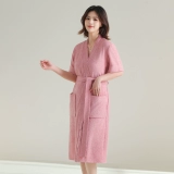 Летний банный халат для влюбленных, быстросохнущее банное полотенце, короткий рукав, хорошо впитывает воду