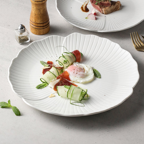 8、10、12英寸花型陶瓷浅盘