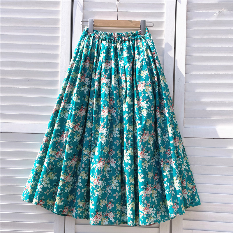 半身裙女大摆裙收腰a字裙长款