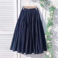 12年老店自制半身长裙子棉质黑色