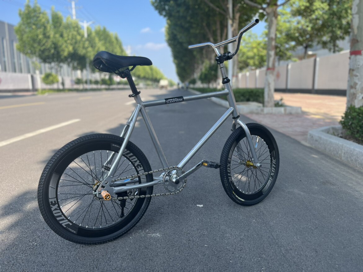 爆改死飞翘头自行车20寸小轮简约轻便山地车男女高颜值公路车i.