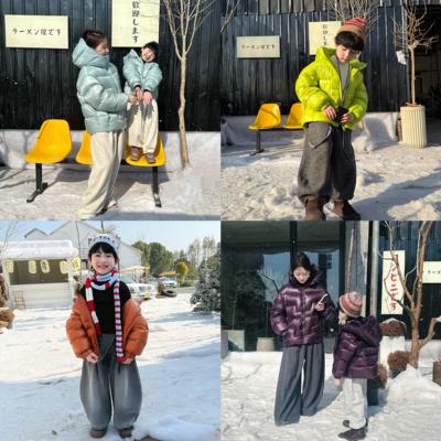 抗寒防水亲子90白鸭绒轻羽绒服