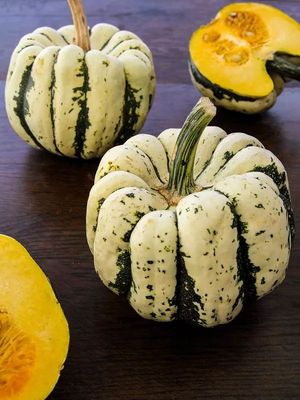 美国传家宝南瓜甜饺子Sweet Dumpling Squash 5粒4元 28元包邮
