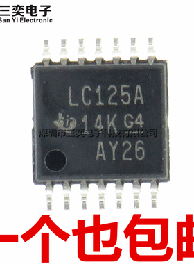 SN74LVC125APWR APW 丝印LC125A TSSOP-14贴片 全新正品 三奕电子