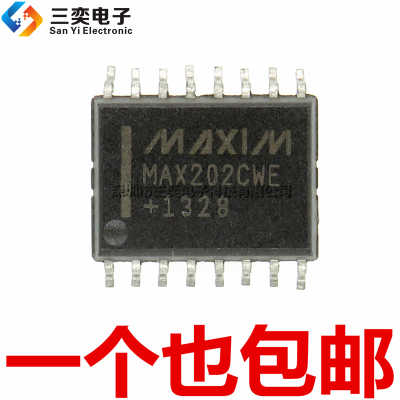 原装正品 MAX202CWE MAX202EWE+T SOP-16贴片 收发/接收/驱动器IC