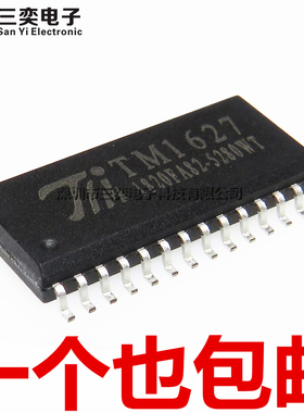 全新原装正品 TM1627 SOP-28贴片 LED面板显示驱动芯片  三奕电子