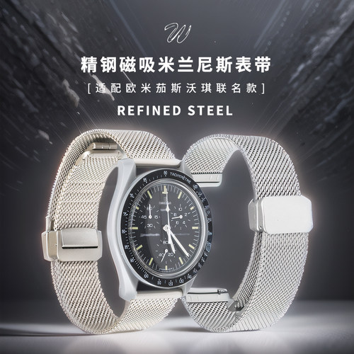 威仕丰精钢表带高光磁吸表带