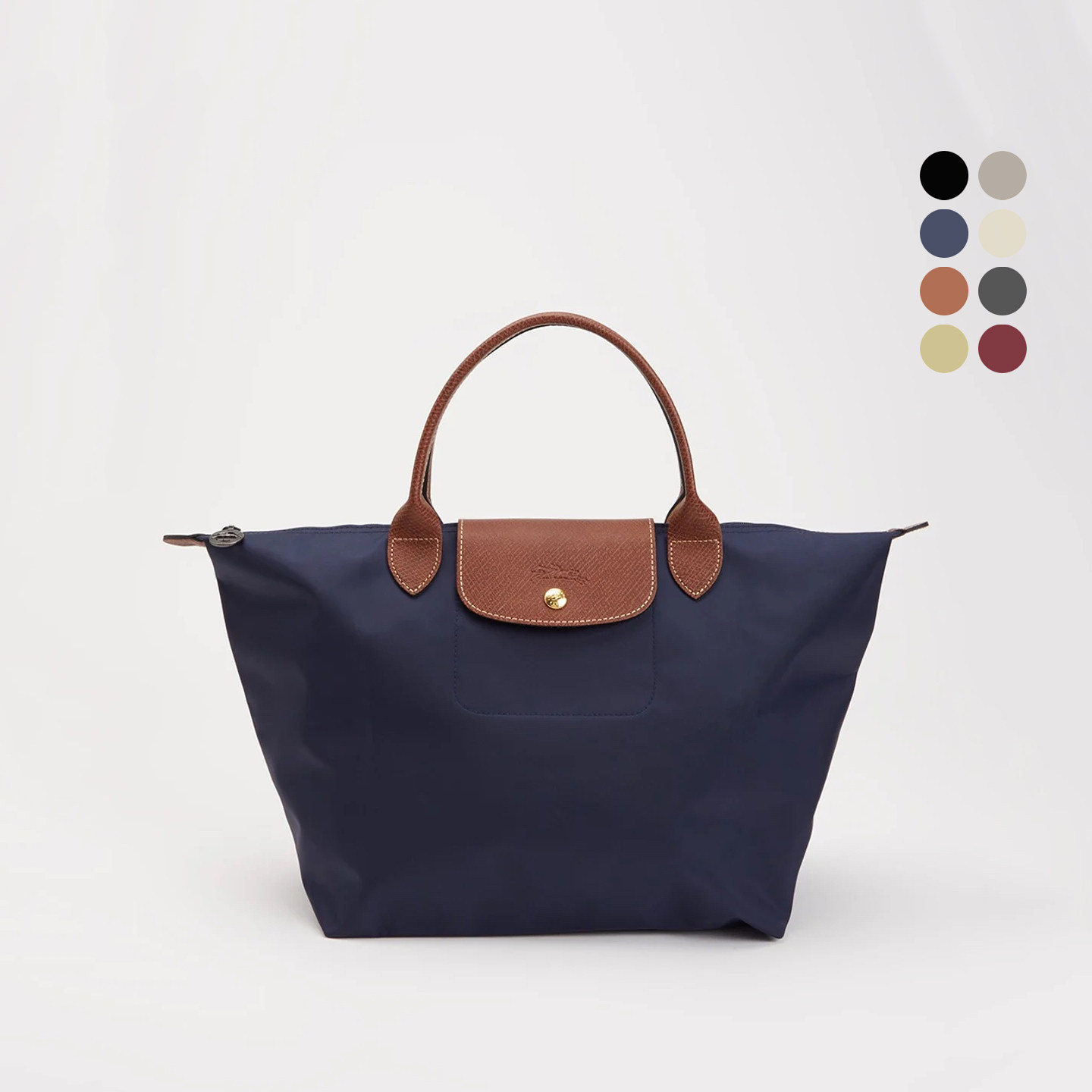 LONGCHAMP珑骧女士手提托特包中号饺子包大容量上课通勤电脑包