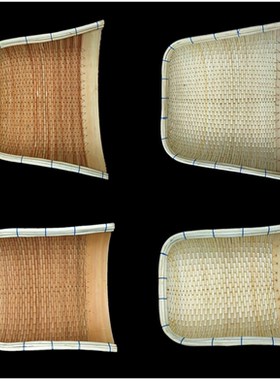 处理手工竹编藤编柳编簸箕农家柳条簸箕 农用家用竹筛子笸箩框