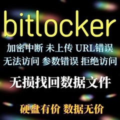bitlocker加密中断错误提示移动硬盘u盘固态盘摔坏数据恢复修复