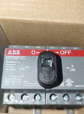 [议价]芬兰ABB隔离开关 OT25F3C，32A三相手动双