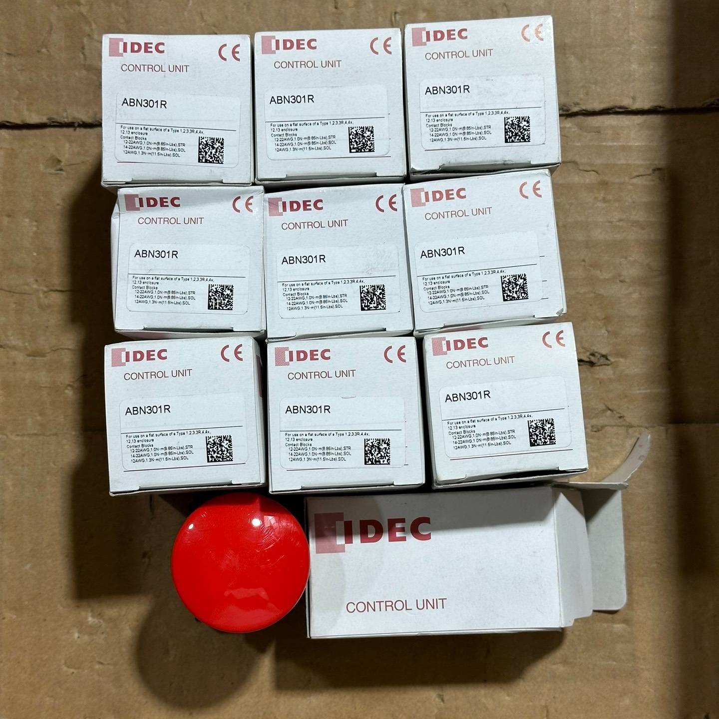 [议价]和泉idec ABN301R头按钮 全新带装