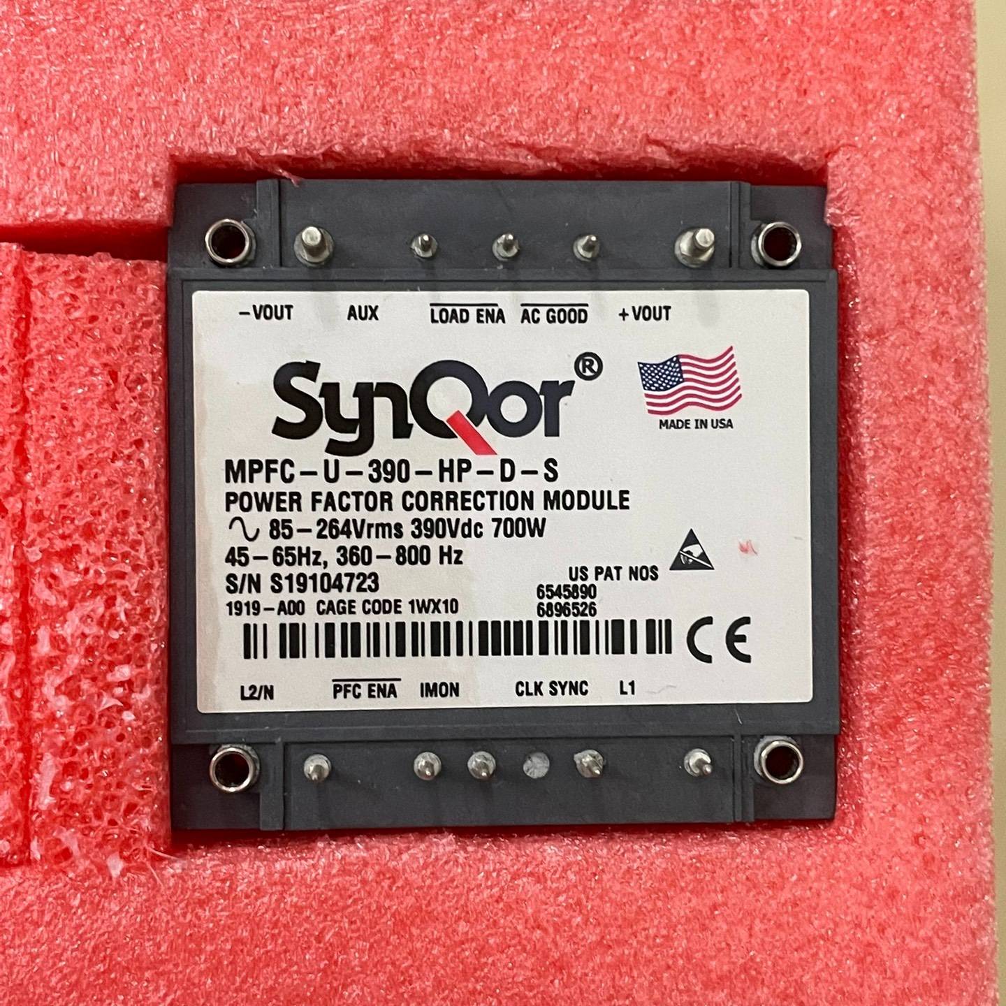 [议价]SYNQOR电源模块MPFC-U-390--D-S军工模